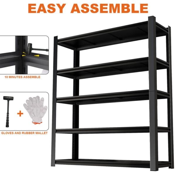 Heavy Duty Metal Storage Shelving Unit for Garage and Warehouse - Image 9